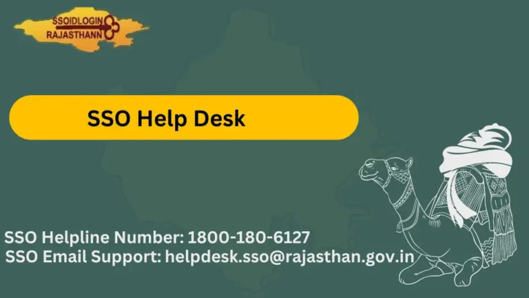 SSO Help Desk – SSO ID Rajasthan Help Desk for All SSO Rajasthan Departments