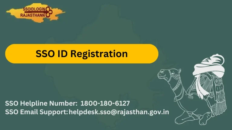 SSO ID Rajasthan | SSO ID Registration Process for Citizens, Udhyog, and Government Employee